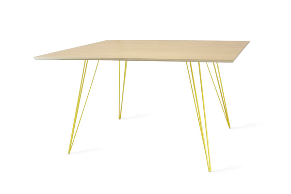 Tronk Williams Dining Table - Rectangular Small Maple Blood Red