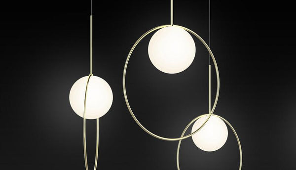 Pablo Bola Halo Pendant Brass Small 