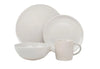 Canvas Home Shell Bisque 4 Piece Place Setting White 