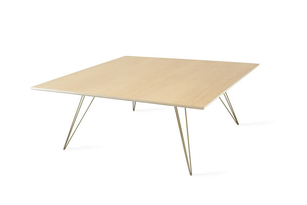 Tronk Williams Coffee Table - Square Small Maple Blood Red