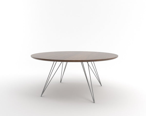 Tronk Williams Coffee Table - Circular Small Maple Blood Red