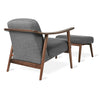 GUS Modern Baltic Chair & Ottoman