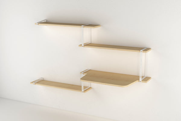 Tronk Evans Shelving System Package A Black Walnut