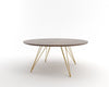 Tronk Williams Coffee Table - Circular Small Walnut Mustard