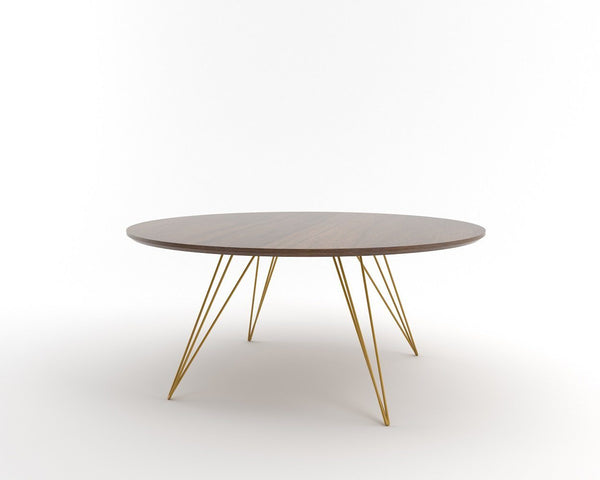 Tronk Williams Coffee Table - Circular Small Maple Blood Red