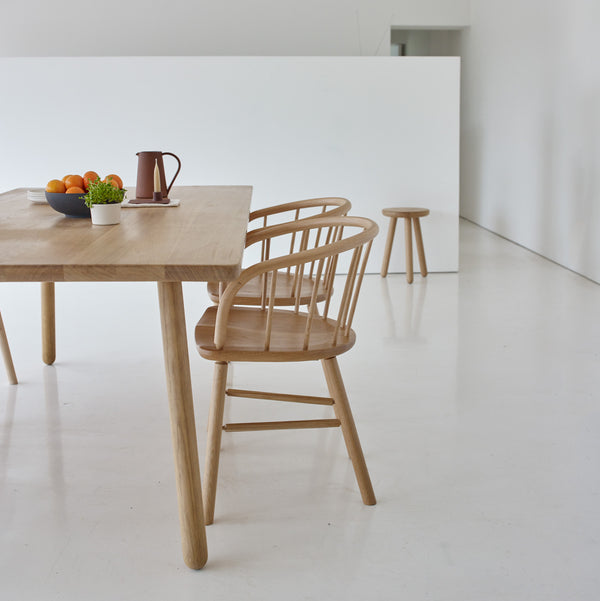 Another Country Dining Table One Natural Oak 63" W x 31.5" D x 29.13" H 