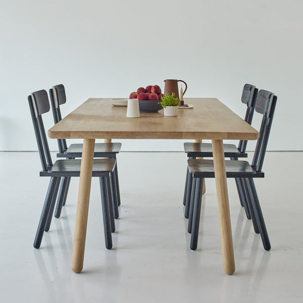 Another Country Dining Table One Natural Oak 63" W x 31.5" D x 29.13" H 