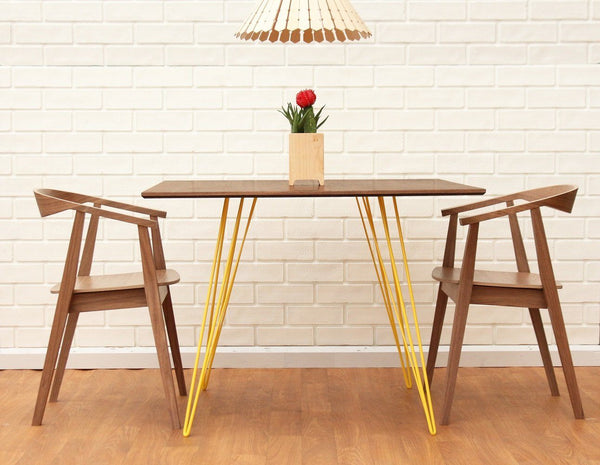 Tronk Williams Dining Table - Square Small Maple Blood Red