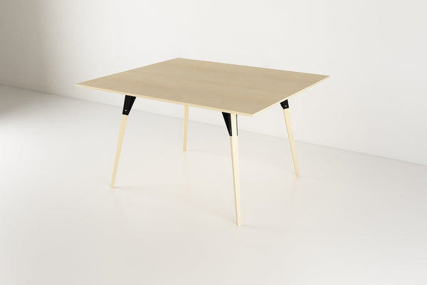 Tronk Clarke Dining Table - Rectangular Small Walnut Black