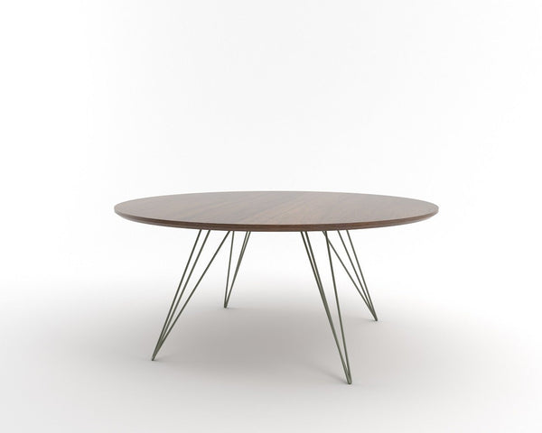 Tronk Williams Coffee Table - Circular Small Maple Blood Red