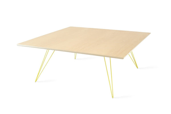 Tronk Williams Coffee Table - Square Small Maple Blood Red