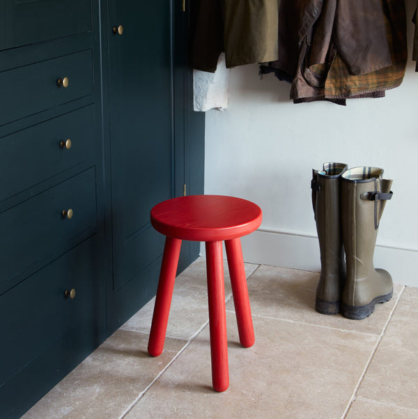 Another Country Stool One Ash Black Painted 