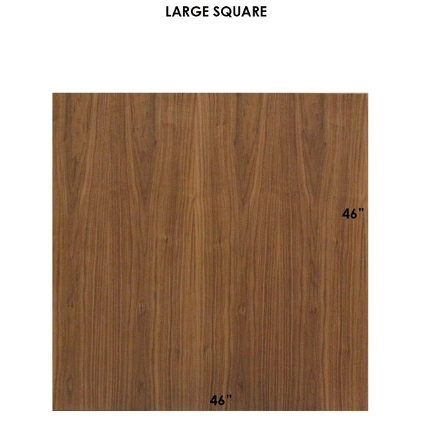 Tronk Clarke Dining Table - Square Small Walnut Black