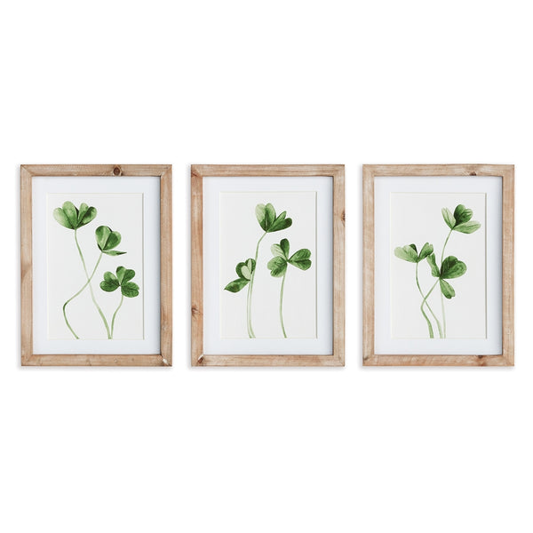 Napa Home & Garden Clover Cuttings Petite Prints - Set of 3