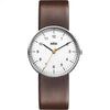 Braun BN-21WHBRG Men's White Dial, Brown Leather Band 