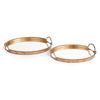 Napa Home & Garden Braiden Decorative Mirrored Trays - Set of 2