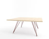 Tronk Williams Coffee Table - Square Large Maple Blood Red