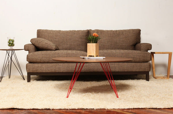 Tronk Williams Coffee Table - Circular Small Maple Blood Red