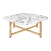 GUS Quarry Coffee Table Bianca Marble Ash Natural 