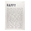 Sir Madam Pure Linen Tea Towel - Happy