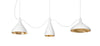 Pablo Swell String Linear Pendant White / Brass 