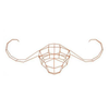 BEND Geometric Animals - Papa Buffalo Orange 