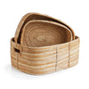 Napa Home & Garden Cane Rattan Rectangular Baskets w/ Handles - Set of 3