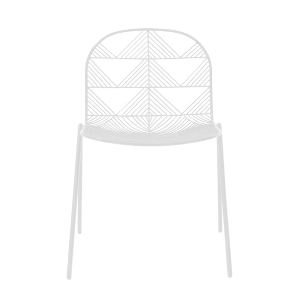 BEND Betty Stacking Chair White 