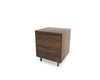 Tronk Chapman Single Unit Storage Nightstand Walnut Black 