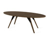 Tronk Clarke Coffee Table - Thin Oval Walnut Black 