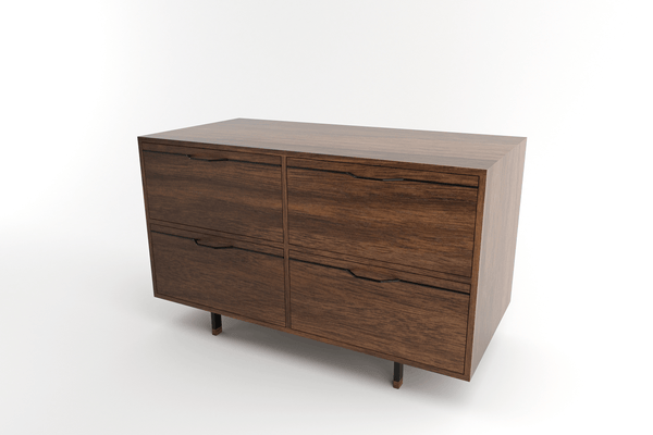 Tronk Chapman Small Storage Dresser Walnut Black 