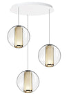 Pablo Bel Occhio Chandelier White 3 Lights 
