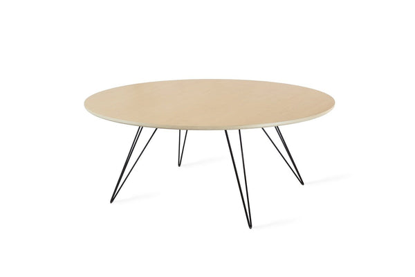 Tronk Williams Coffee Table - Oval Thin Maple Blood Red
