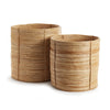 Napa Home & Garden Cane Rattan Round Tree Basket - Set of 2