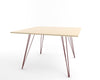 Tronk Williams Dining Table - Square Large Maple Blood Red