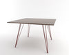 Tronk Williams Dining Table - Square Large Walnut Blood Red