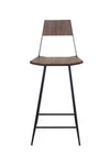 Tronk Clarkester Bar Stool 30" Walnut Black 