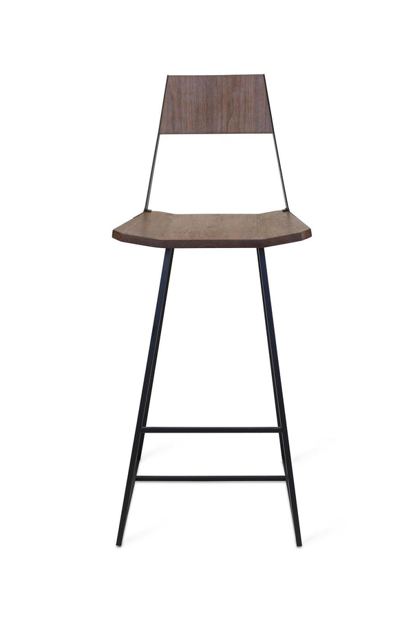 Tronk Clarkester Bar Stool 30" Walnut Black 