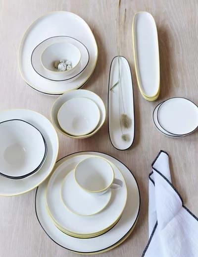 Canvas Home Abbesses Small Plate - Set of 4 Blue 