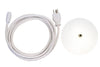 Pablo Swell Pendant Canopy and Plug White 