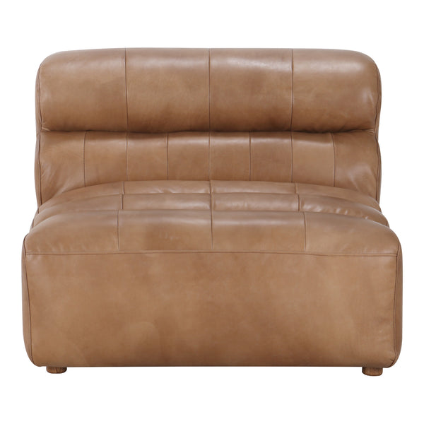 Moe's Ramsay Leather Slipper Chair