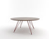Tronk Williams Coffee Table - Oval Small Walnut Blood Red