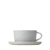 Blomus Sablo Ceramic Stoneware Tea Cups & Saucers - Set of 2