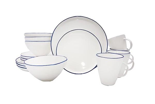 Canvas Home Abbesses 16 Piece Place Setting Black 