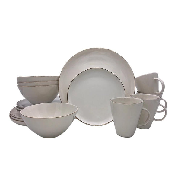 Canvas Home Abbesses 16 Piece Place Setting Black 