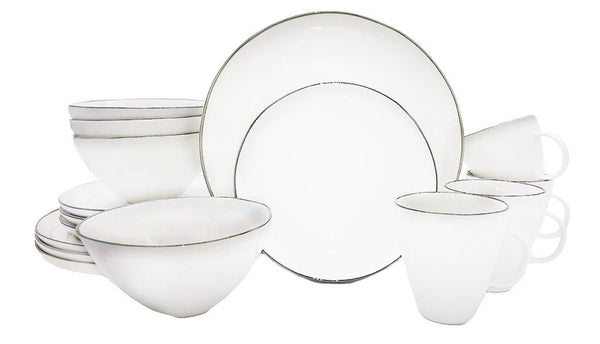 Canvas Home Abbesses 16 Piece Place Setting Black 