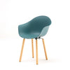 TOOU TA Armchair - Yi Base Ocean Blue Oak 