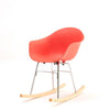 TOOU TA Rocking Chair Red Chrome / Wood 