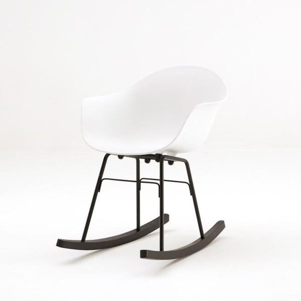 TOOU TA Rocking Chair Black Chrome / Wood 