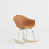 TOOU TA Rocking Chair Cognac PU Chrome / Wood 